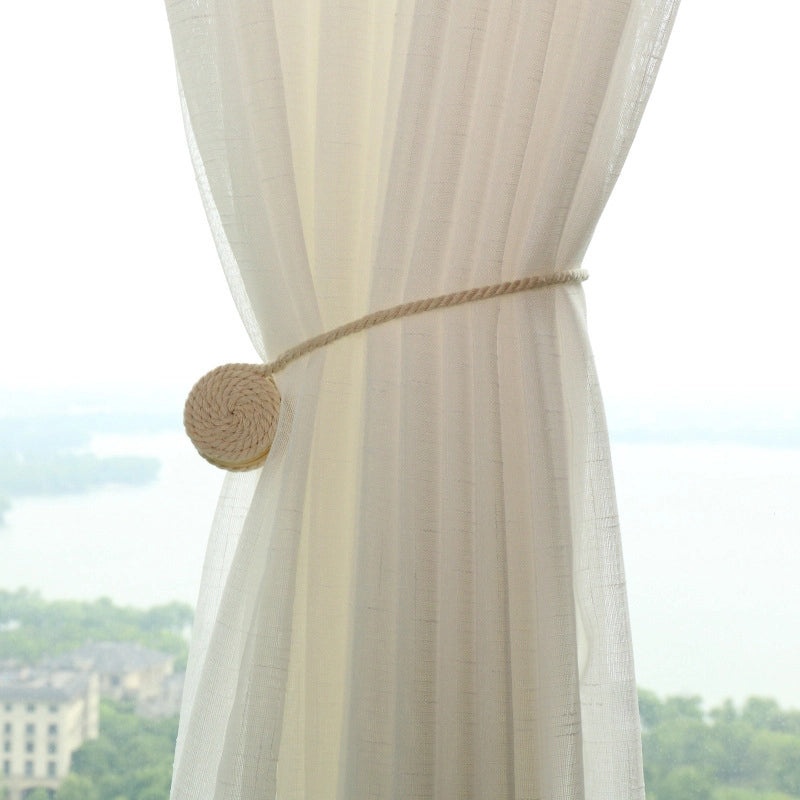 Creative Magnetic Curtain Strap Buckle Cotton Rope Punch-Free Cute Lace Holder|Home Decor Accessories
