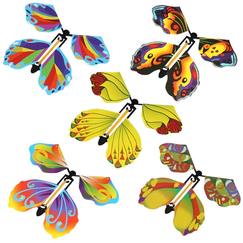 Five Sets of Creative Flying Butterfly Bookmarks Unique Exotic Gifts for Birthday and Reading | Book Accessories