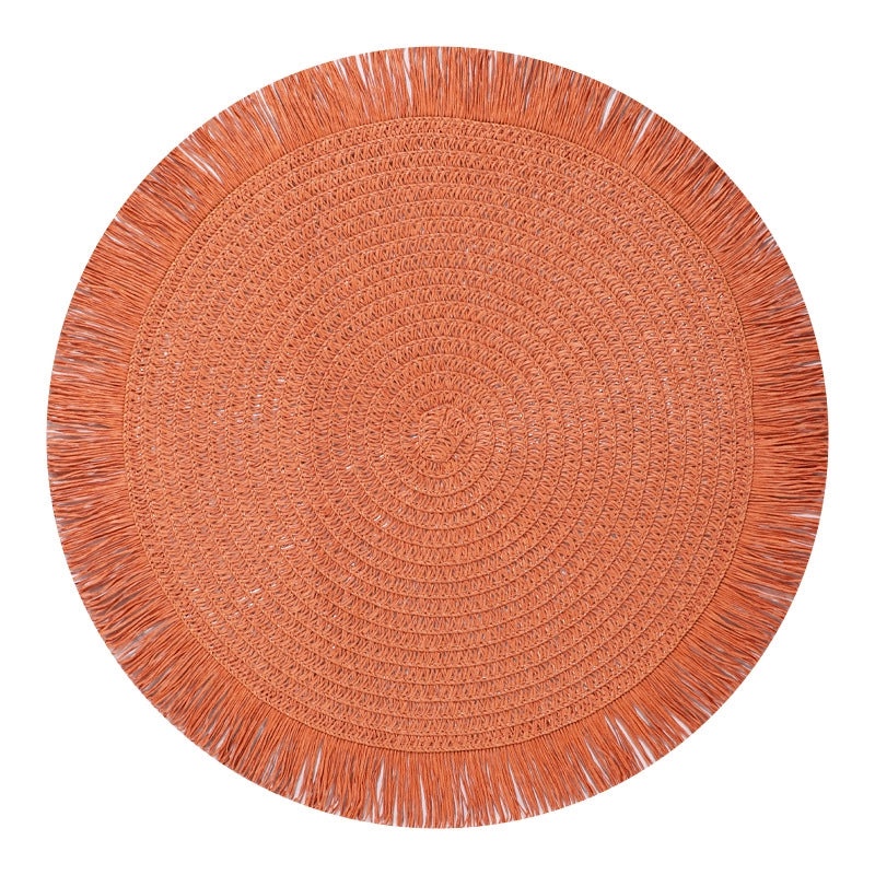 Elegant Round Solid Color Placemat Single Piece|Table Linens & Placemats