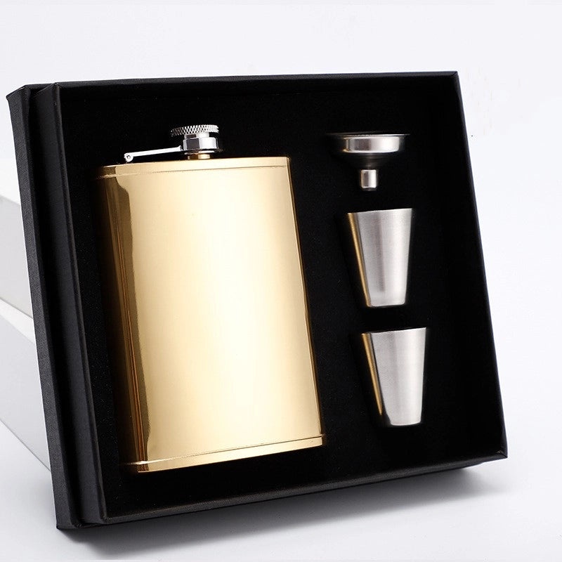 Stylish Solid Color Wine Flask Set 1 Piece 304 Stainless Steel | Drinkware & Bar Accessories