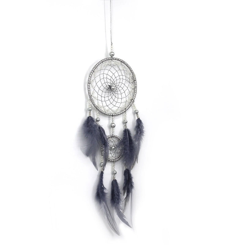 Minimalist Feather Wood Dreamcatcher Decorative Wall Hanging ABS Artificial Fluff | Home Decor