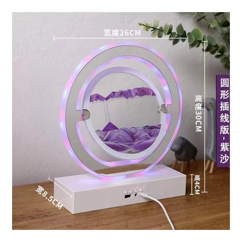 Quicksand Table Lamp with Bluetooth Speaker Romantic Bedroom Bedside Decorative Light|Home Decor Lamps