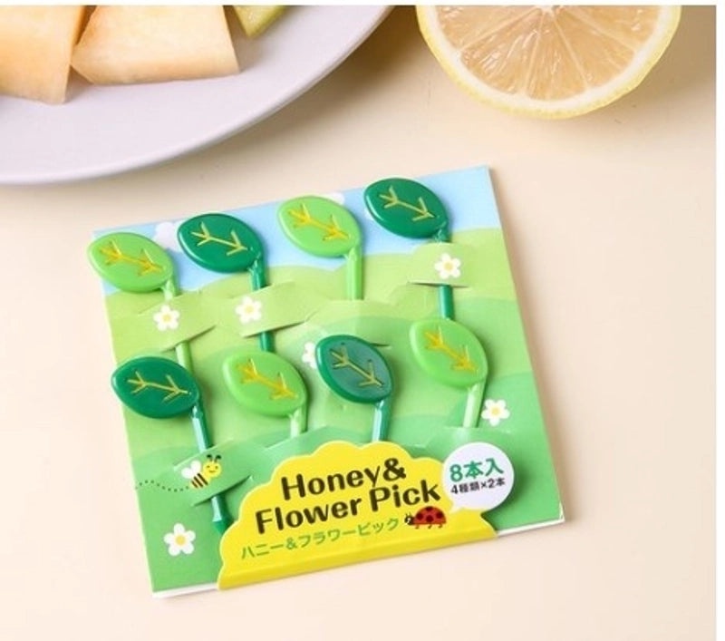 Cute Cartoon Plastic Fruit Forks Set for Kids|Kitchen & Dining Accessories