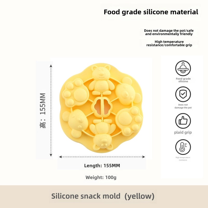 Baby Silicone Cat Claw Steamed Cake Mold for Infant Food Baking | Baby Feeding Accessories