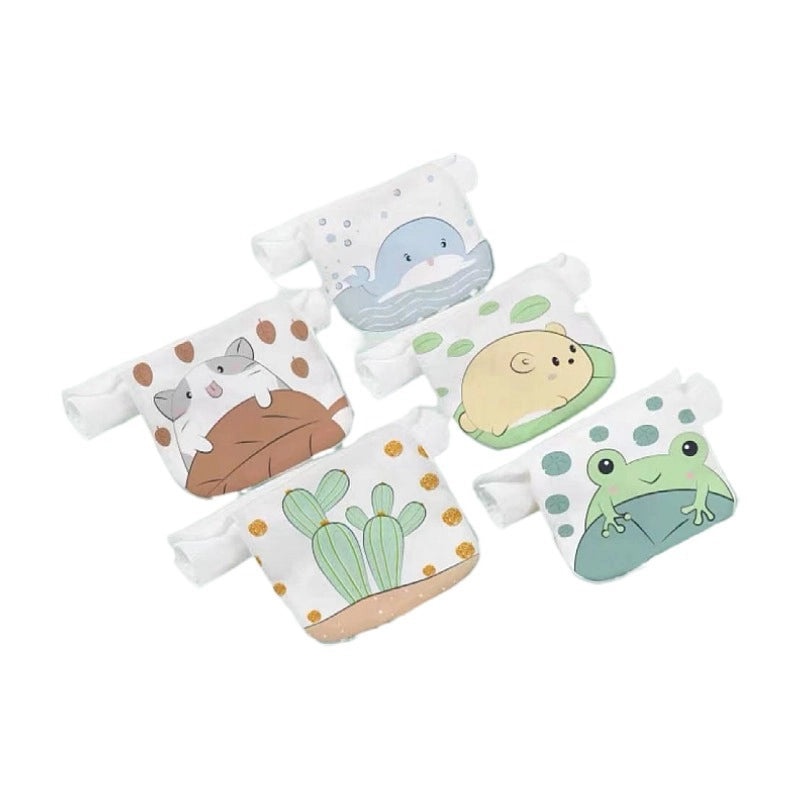 Adorable Animal Print Cotton Baby Burp Cloths Soft Infant Accessories|Baby Care Essentials