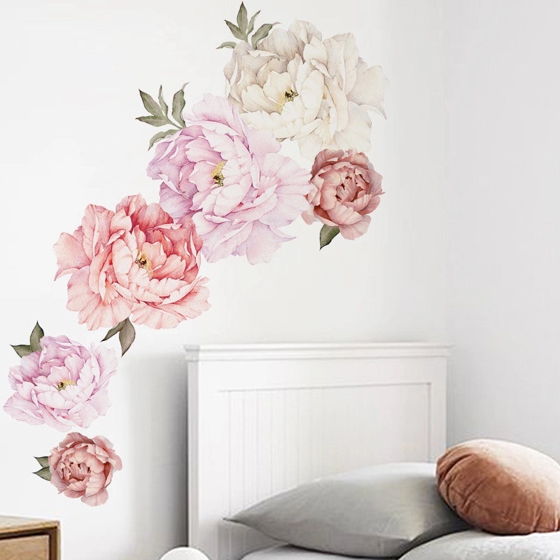 Elegant Floral PVC Wall Decal|Home Decor Wall Stickers