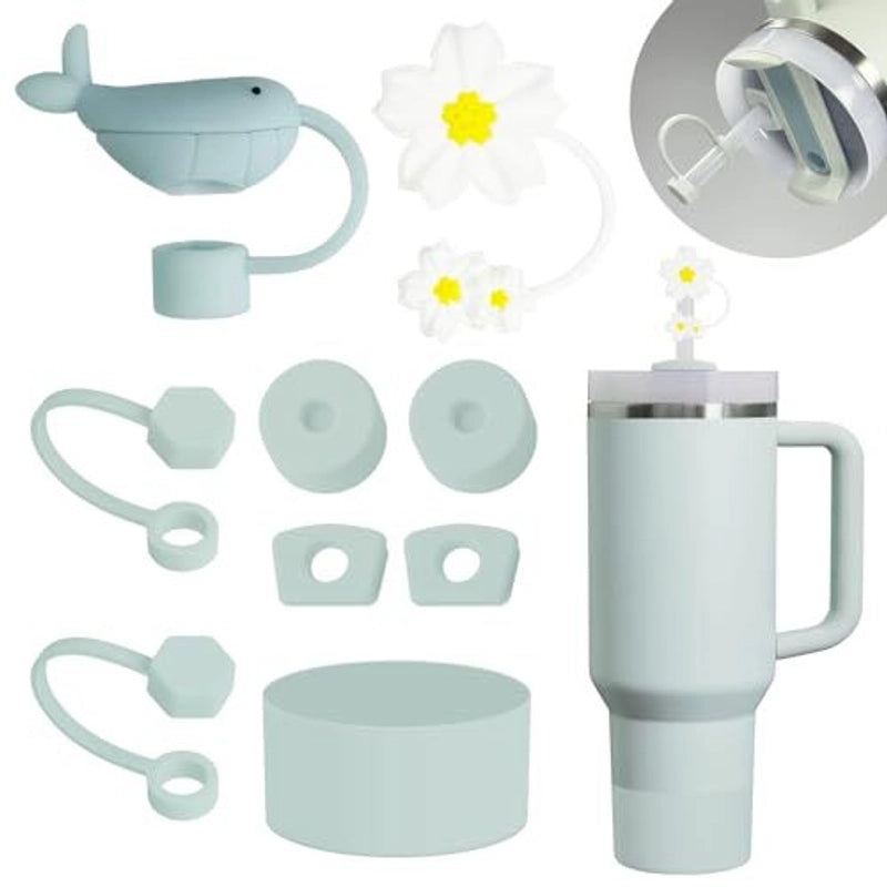 Adorable Animal Flower Silicone Cup Sleeve Set | Drinkware Accessories