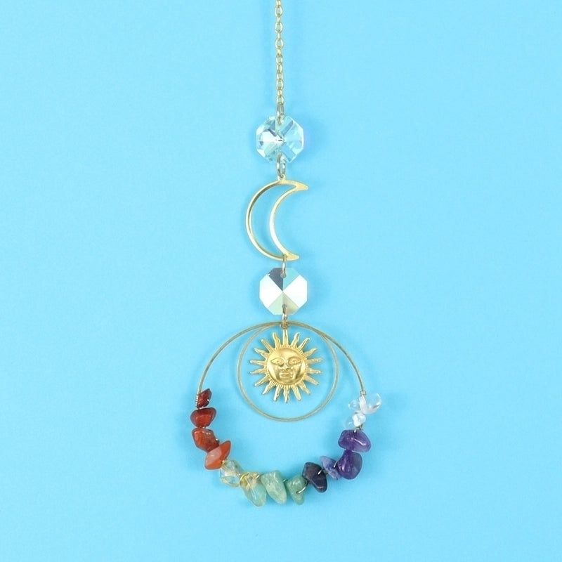 Sun and Moon Crystal Metal Pendant Stylish Jewelry Accessory | Necklaces & Pendants