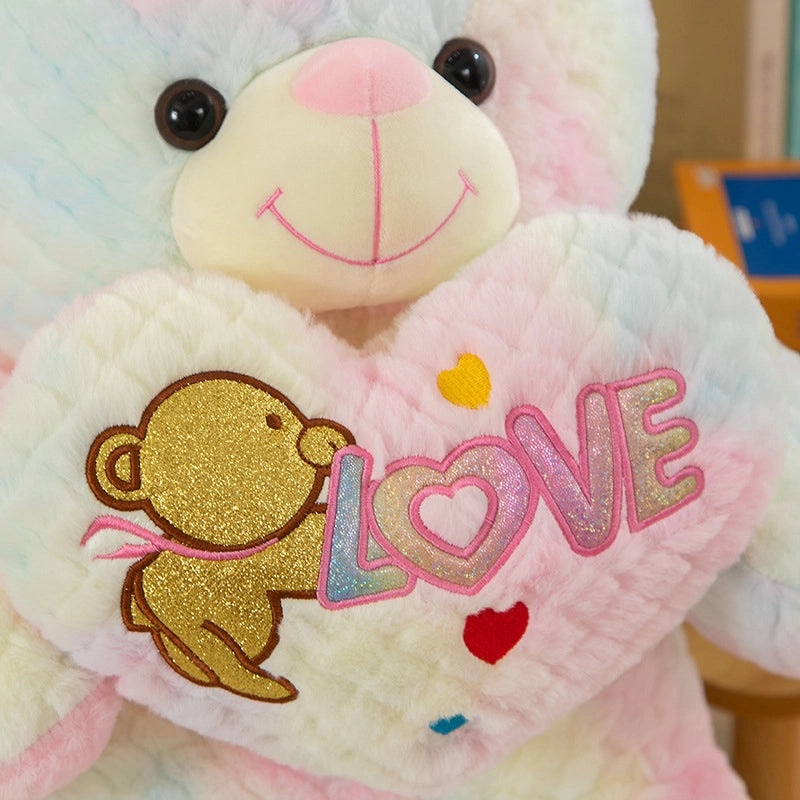 Valentine's Day Plush Bear Stuffed Toy with Soft PP Cotton Filling|Plush Toys & Stuffed Animals