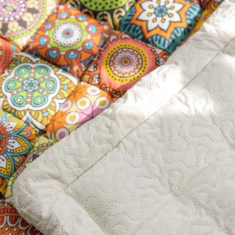 Cotton Sofa Cushion with Casual Printed Design for Couch Decor | Home Decor & Sofa Accessories