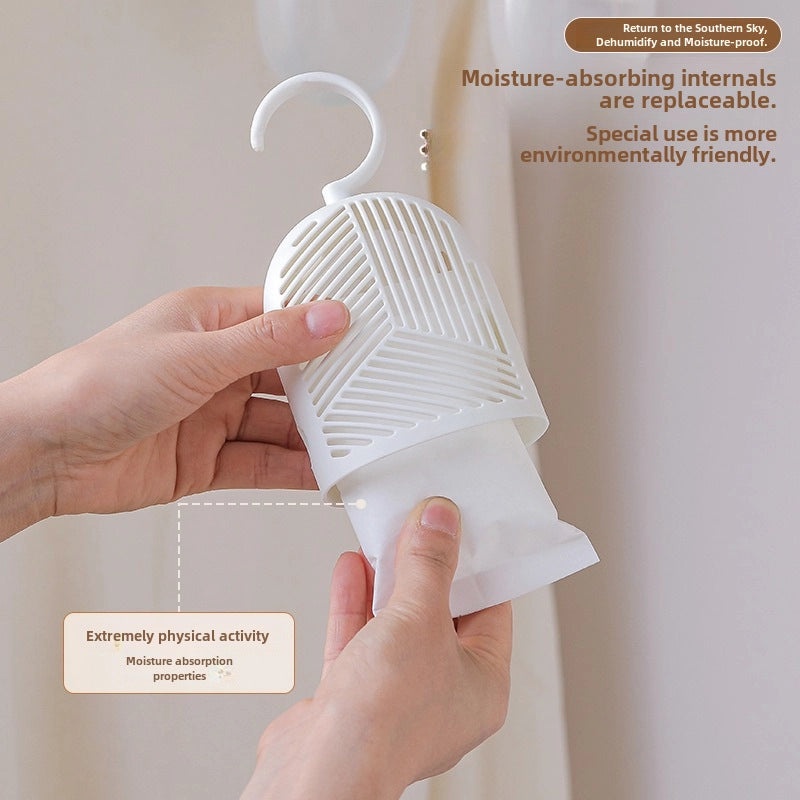 Wardrobe Hanging Dehumidifier Moisture Absorbing Bag for Dormitory Indoor Desiccant|家居除湿用品