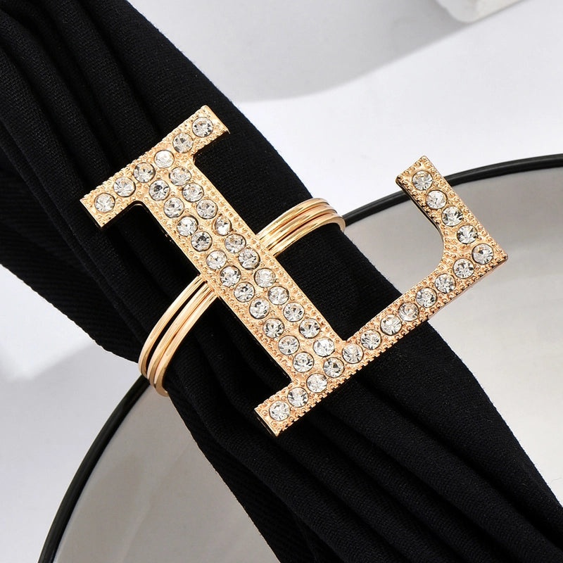Stylish Metal Letter Napkin Holder Single Piece|Dining Table Accessories