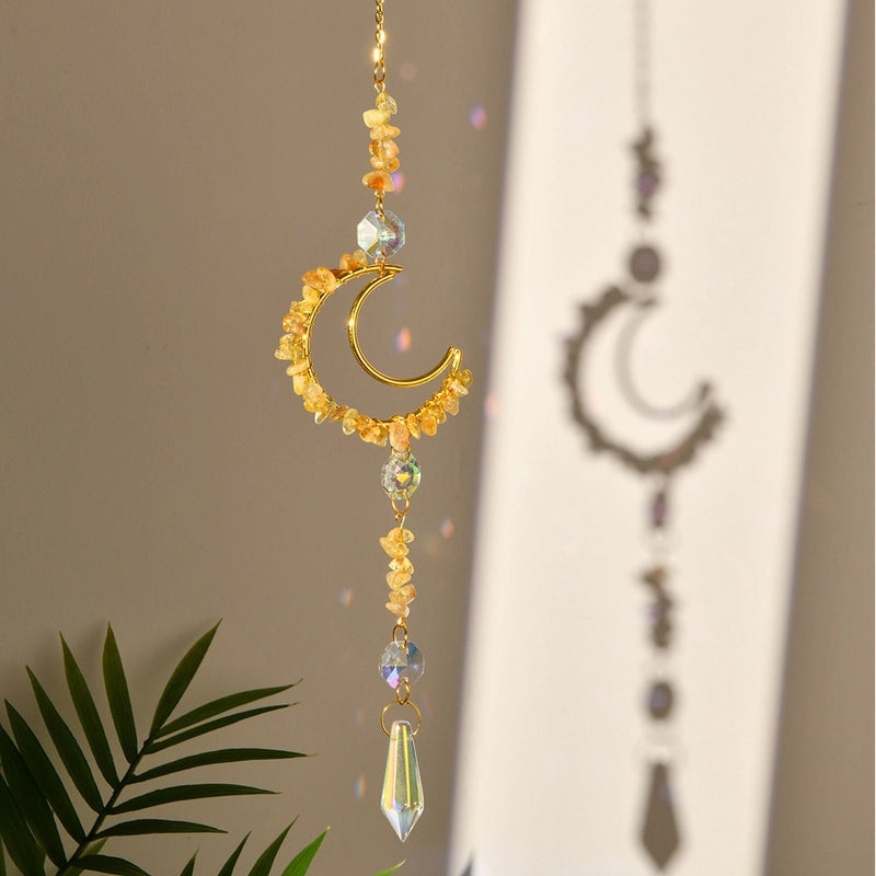 Moonlit Crystal Suncatcher Wall Decor | Home Decor
