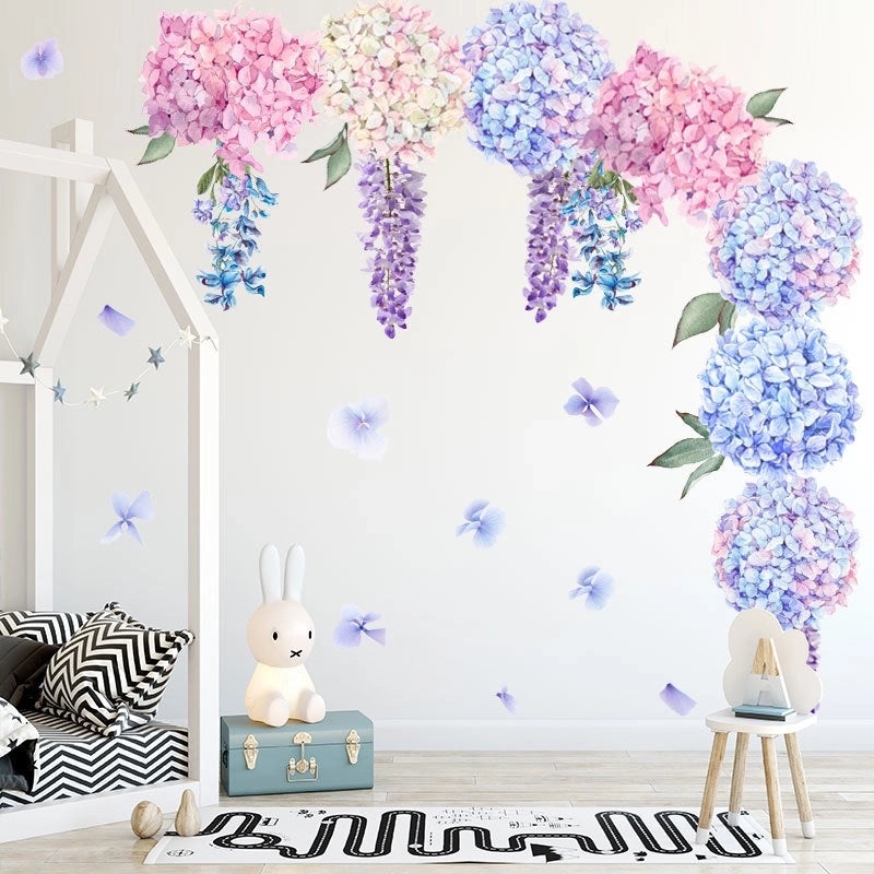 Lavender Purple Flower Ball Wall Decal | Home Decor Wall Stickers