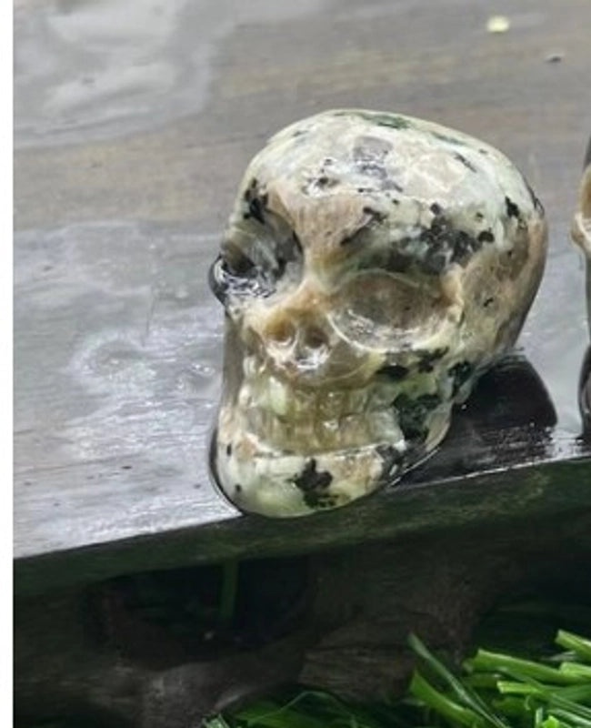 Halloween Punk Skull Natural Stone Decor|Jewelry & Accessories