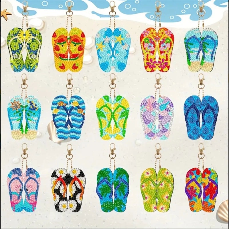 DIY Diamond Painting Keychain 1012 Pieces Variety Platform Explosions Design | Keychains & Accessories