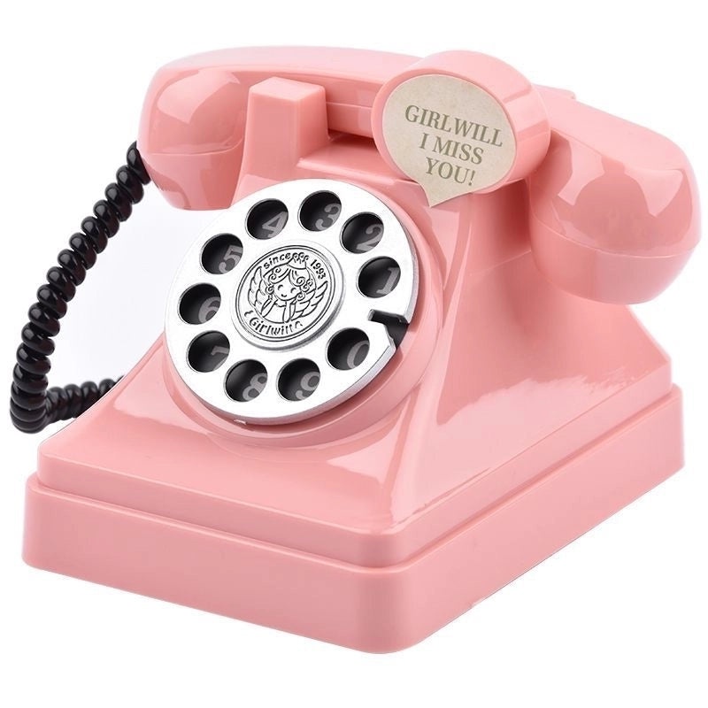 Retro Piggy Bank Telephone Toy Plastic Vintage Style|Toys & Games