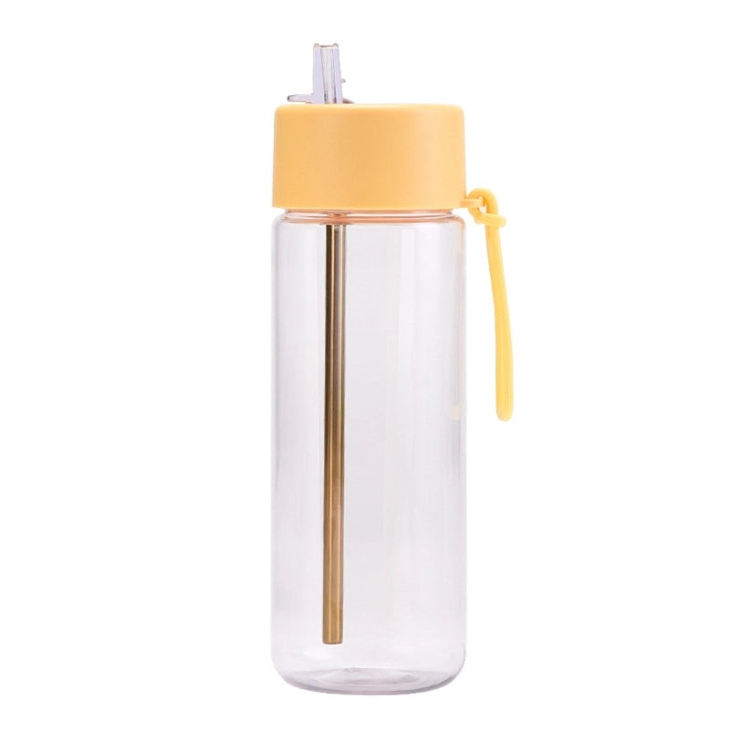 Stylish Solid Color Plastic Water Bottle for Everyday Use | Travel Accessories
