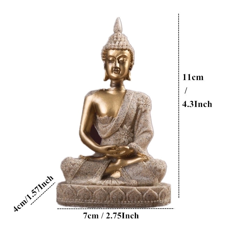 Vintage Buddha Resin Figurines for Home Decor | Home Decor & Ornaments