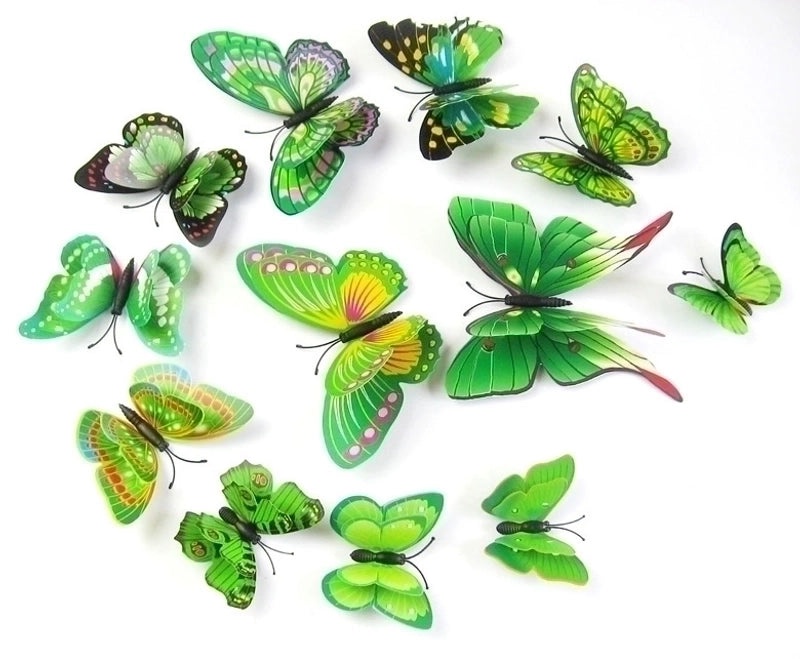 Elegant Butterfly Wall Decals 12-Piece Set for Home Decoration|Home Decor Wall Stickers