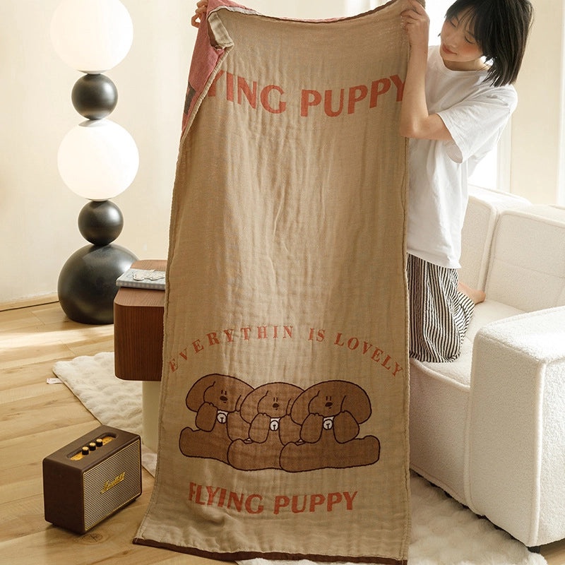 Premium Cotton Gauze Blanket Four-Layer Soft Baby Quilt Multifunctional Bath Towel Sofa Throw|Home Textiles