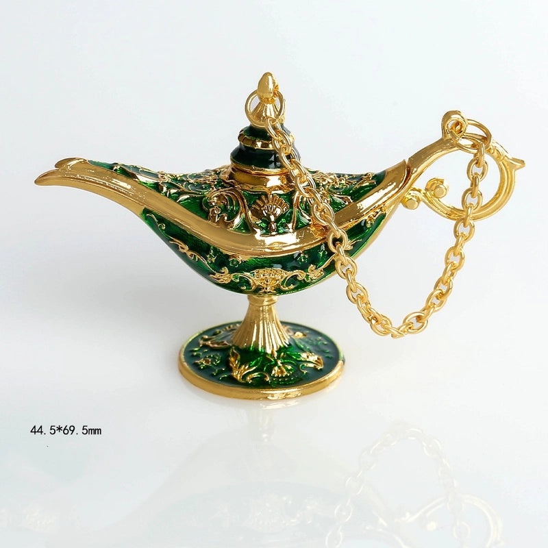 Vintage Magic Lamp Alloy Ornament Decorative Home Accent|Home Decor