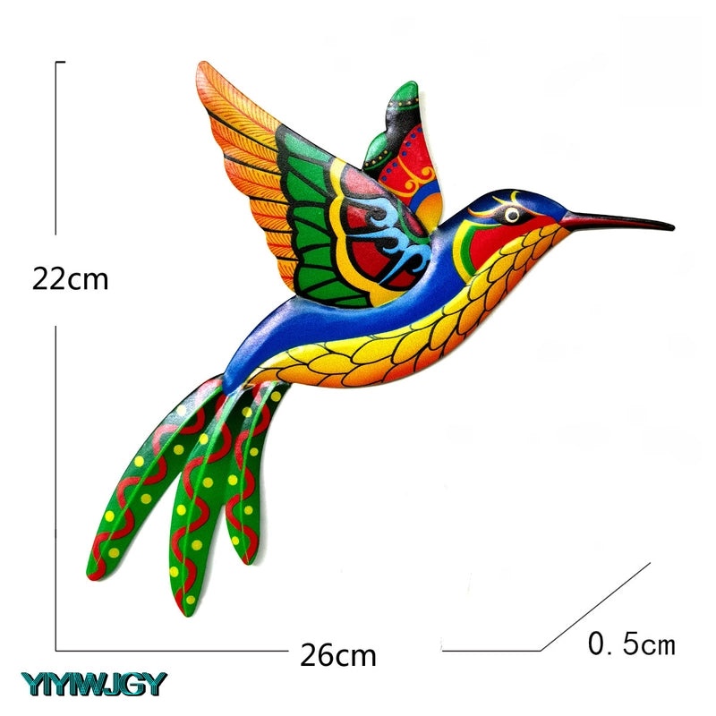 Large Iron Hummingbird Pendant Decorative Home Ornament Metal Craft Hardware|Home Decor & Accessories