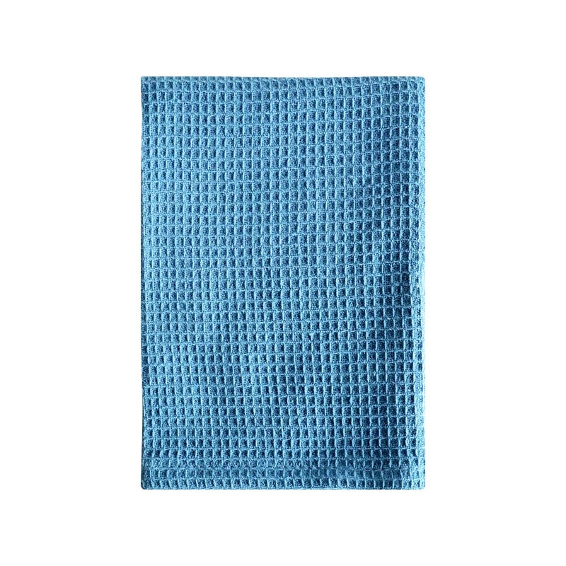 Plain Waffle Weave Dish Cloth Set with Pineapple Square Design|Kitchen Textiles & Supplies