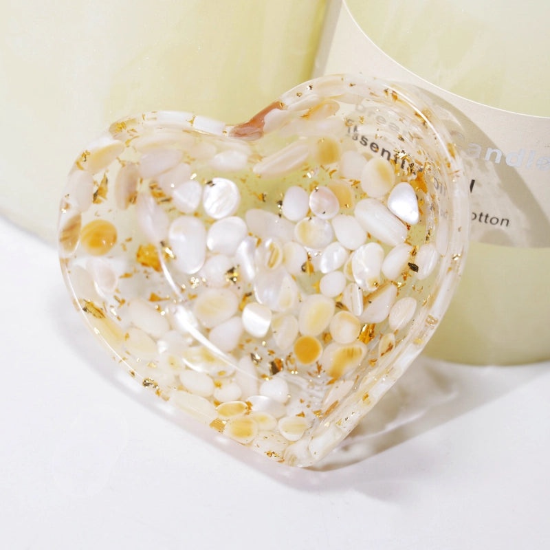 Minimalist Heart Shaped Resin Crystal Pendant Necklace|Jewelry & Accessories