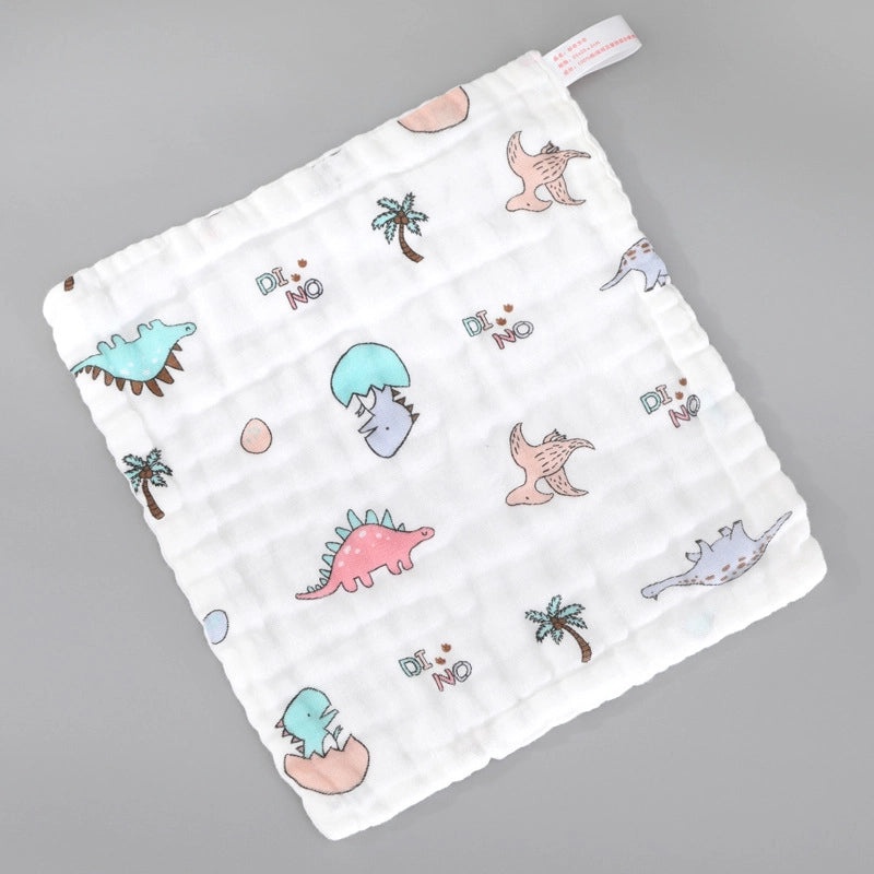 Adorable Cartoon Cotton Baby Burp Cloths Soft Absorbent Accessories for Newborns|Baby Accessories
