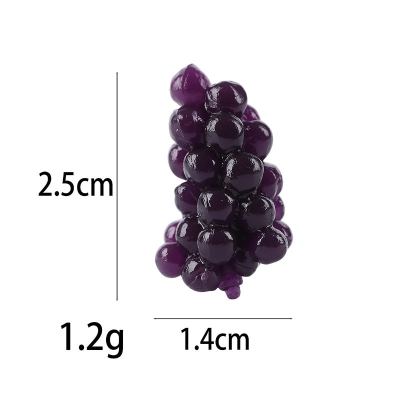 Miniature Grape Simulation Squeeze Toy Soft TPR Decompression Music Ball Yellow Peach Corn|Stress Relief Toys