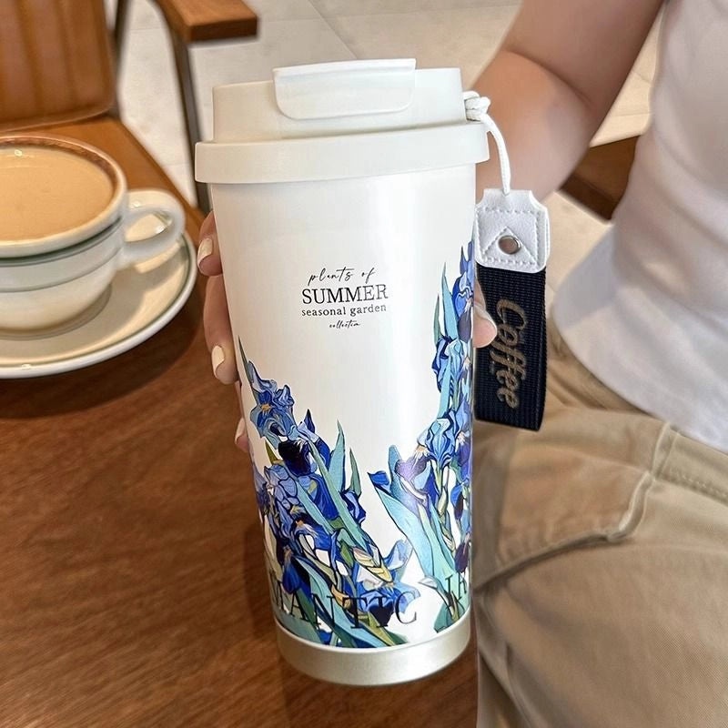 Van Gogh Lily Of The Valley Coffee Mug Custom High Color Value Double Wall Cup Gift for Girls|Kitchen & Dining