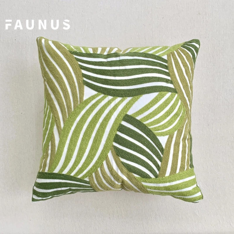 Minimalist Cotton Linen Plant Print Pillow Covers for Couch Sofa Decoration|Home Decor Pillows