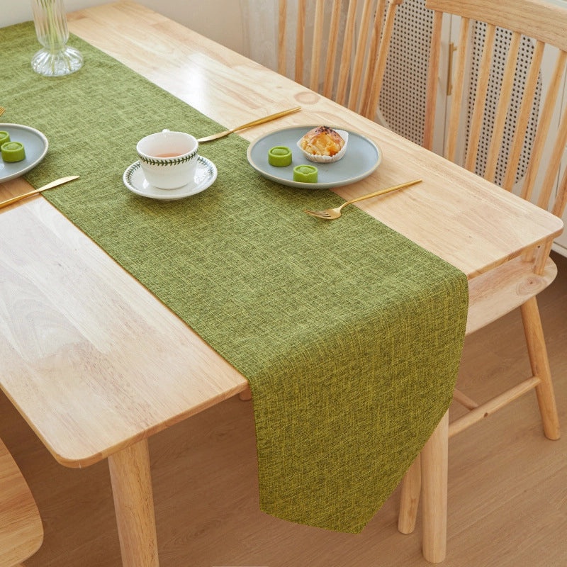 Elegant Minimalist Solid Color Linen Tablecloths for Dining|Home Decor Table Linens