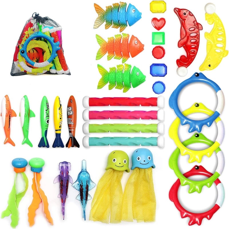 Kids Summer Swimming Pool Dive Toy Set | Outdoor Water Toys