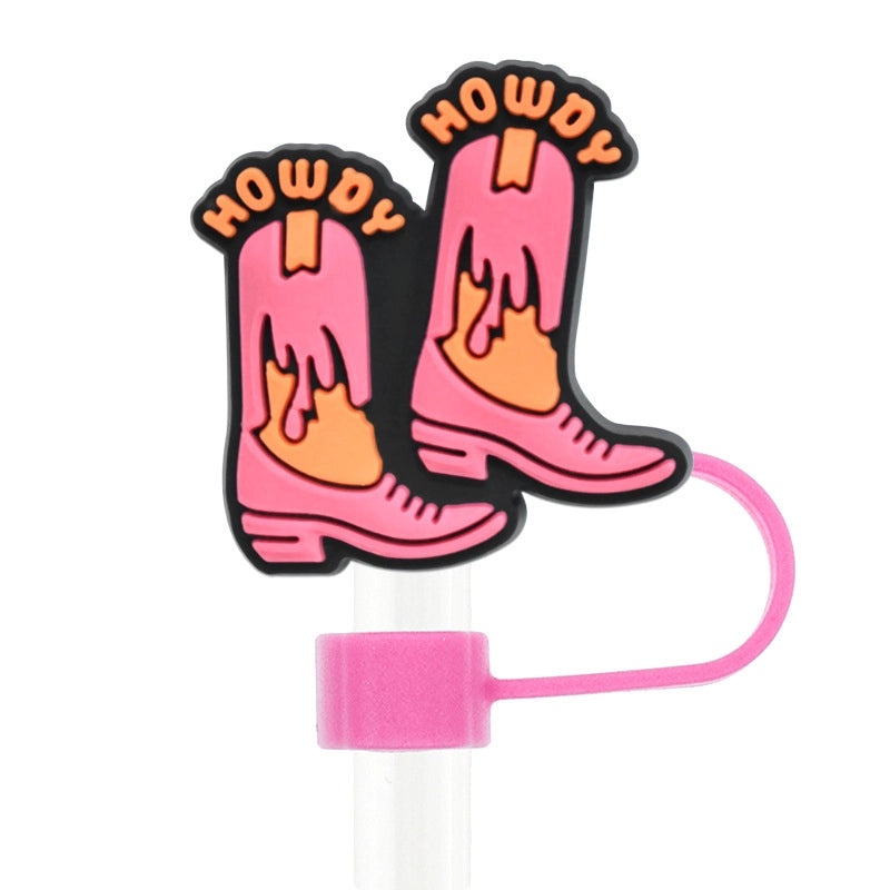 Stylish Letter Silica Gel Straw Cap for Casual and Elegant Look 1 Piece | Drinkware Accessories