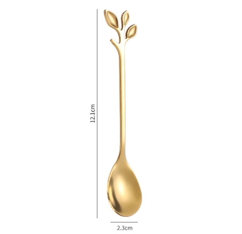 Elegant Floral Stainless Steel Spoon | Kitchen Utensils