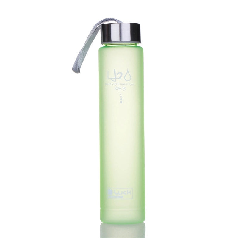 Frosted Transparent Sports Water Bottle for Couples with Rope Handle | Sports & Outdoors Accessories