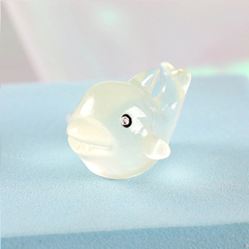 100 Pieces Colorful Dolphin Luminous Doll Resin Pendants for Micro Landscape Jewelry Craft Decorations|Jewelry & Craft Supplies