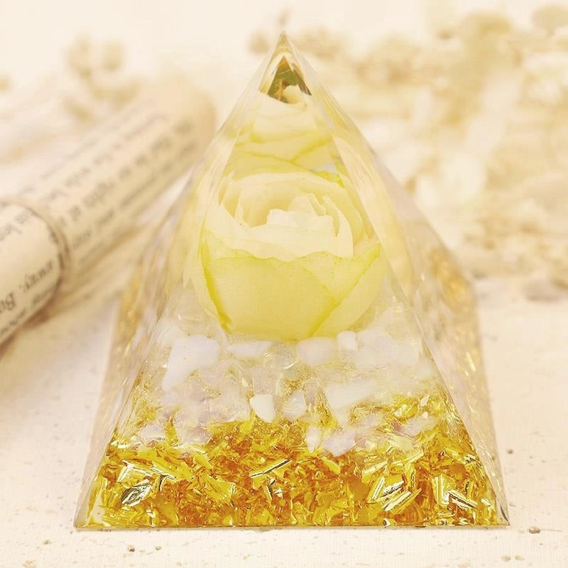 Minimalist Pyramid Resin Crystal Ornament|Home Decor