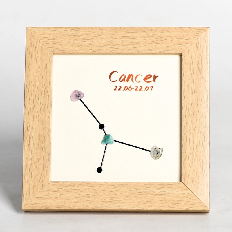 Minimalist Constellation Wood Ornaments with Artificial Crystals for Christmas, Valentine's Day, New Year|Home Decor Ornaments