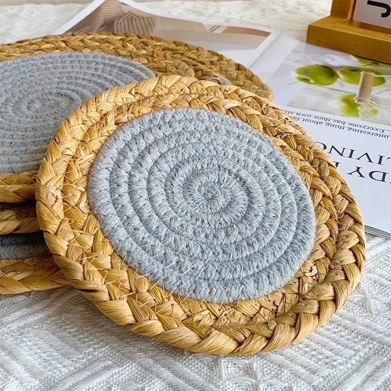 Cotton Rope Placemat in Solid Color for Casual Dining 1 Piece | Home & Kitchen Tableware