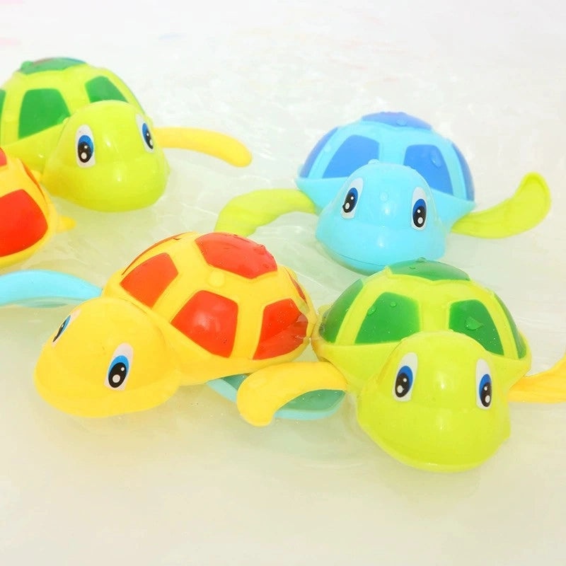 Bath Toy Little Turtle Chain Water Play Set for Babies and Infants with Shake Tone Clockwork Mechanism|Baby Bath Toys