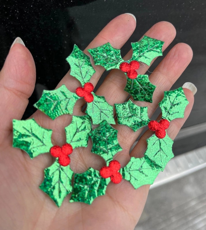 Christmas Green Leaf Hair Accessories DIY Handmade Floral Headdress Crafts Gifts | Jewelry & Accessories