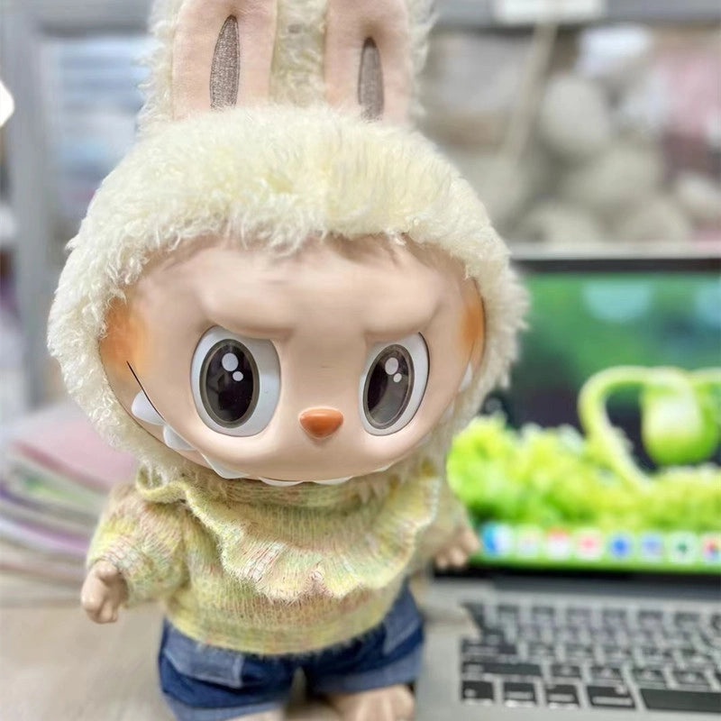 38cm Vinyl Doll Two-Piece Outfit Coat and T-shirt Cute Cloth Dress Set|Doll Clothes & Accessories