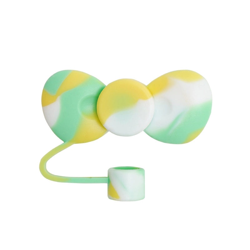 Adorable Bow Knot Silicone Straw Cap 1pc|Straw Accessories