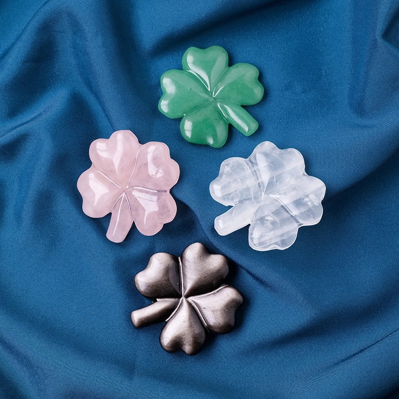 Elegant Four Leaf Clover Crystal Decor | Home & Living Ornaments