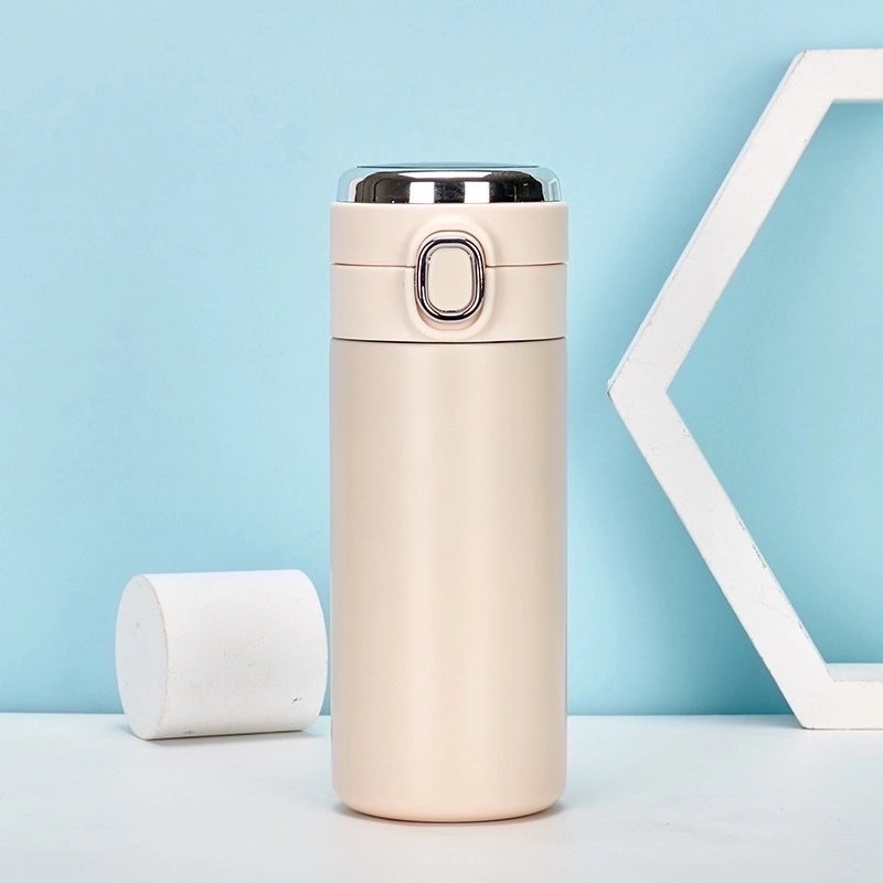 Stylish Solid Color Stainless Steel Water Bottle for Casual Vacation Use | Travel & Outdoor Accessories
