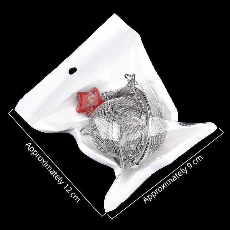 Women's Vintage Tea Filter Pendant Classic Star Crystal Agate