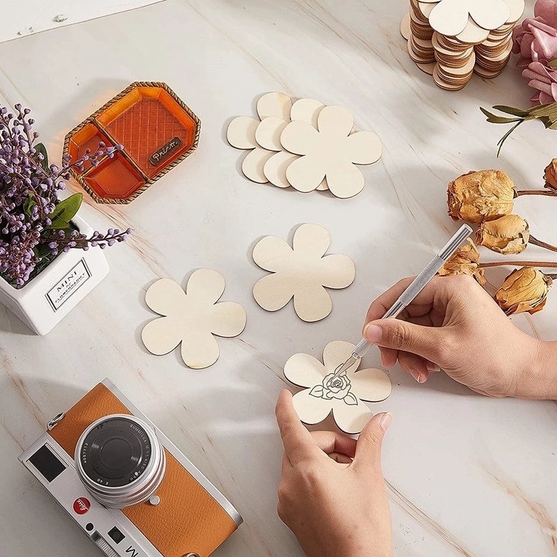 Elegant Minimalist Wooden Flower Pendant 1 Piece | Jewelry & Accessories